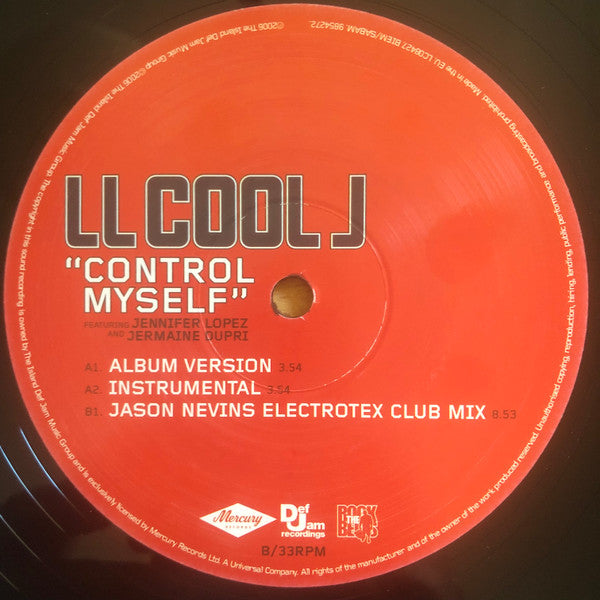 LL Cool J Featuring Jennifer Lopez And Jermaine Dupri : Control Myself (12")