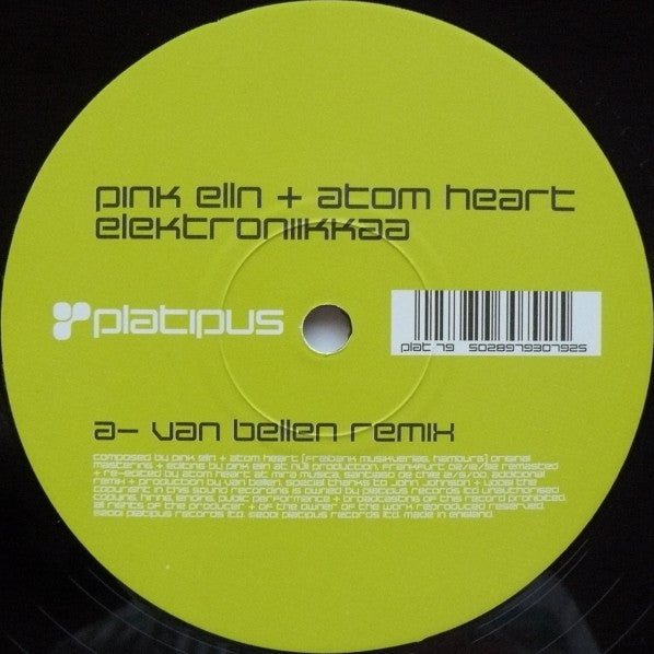 Pink Elln & Atom Heart : Elektroniikkaa (12")