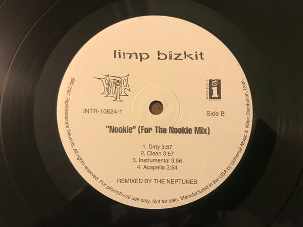 Limp Bizkit : N 2 Gether Now / Nookie (Neptune Remixes) (12", Promo)