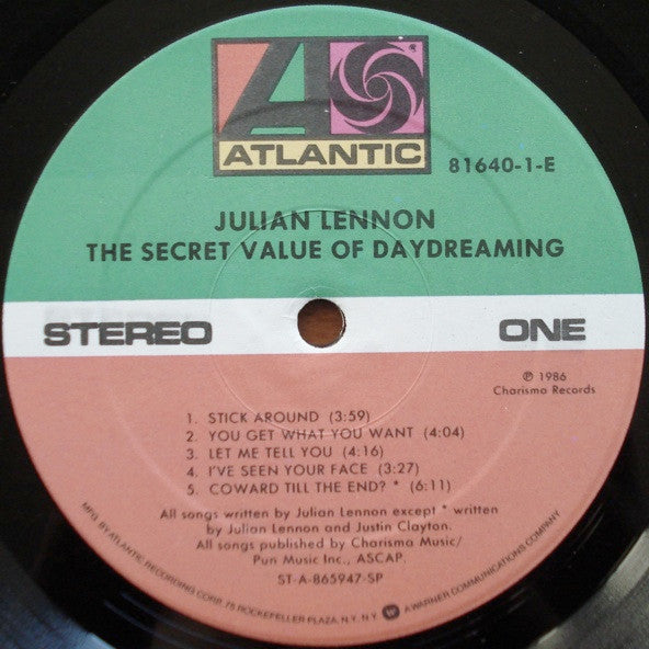 Julian Lennon : The Secret Value Of Daydreaming (LP, Album, Spe)
