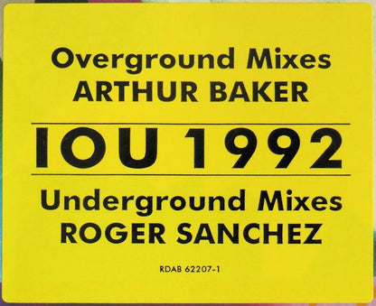 Arthur Baker Featuring Nikeeta : I.O.U. (12", Single, Promo)