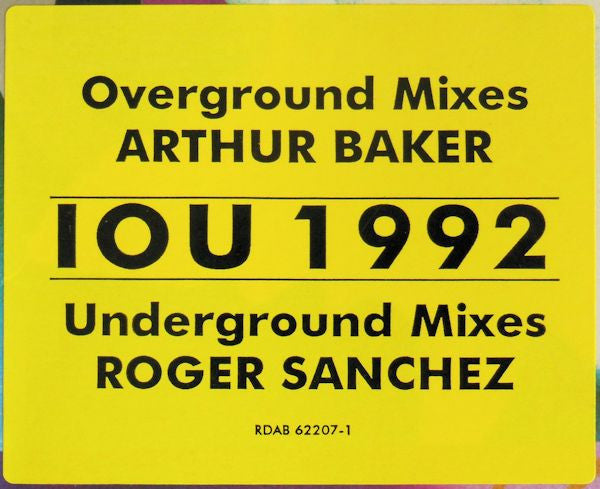 Arthur Baker Featuring Nikeeta : I.O.U. (12", Single, Promo)