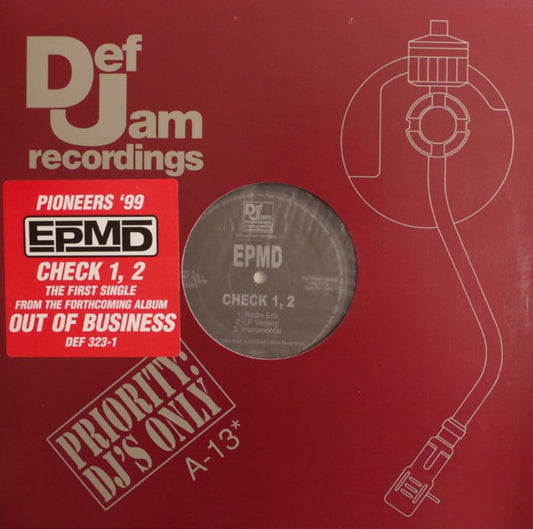 EPMD : Check 1, 2 (12", Single, Promo)