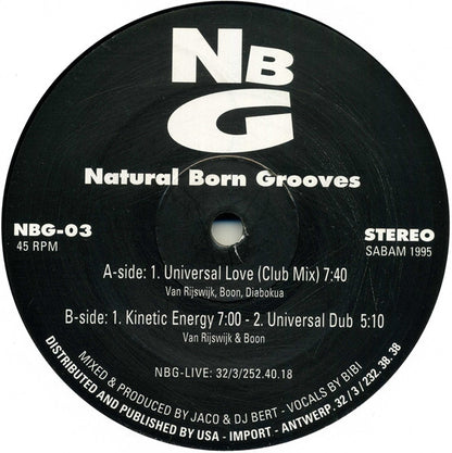 Natural Born Grooves : Universal Love (12")
