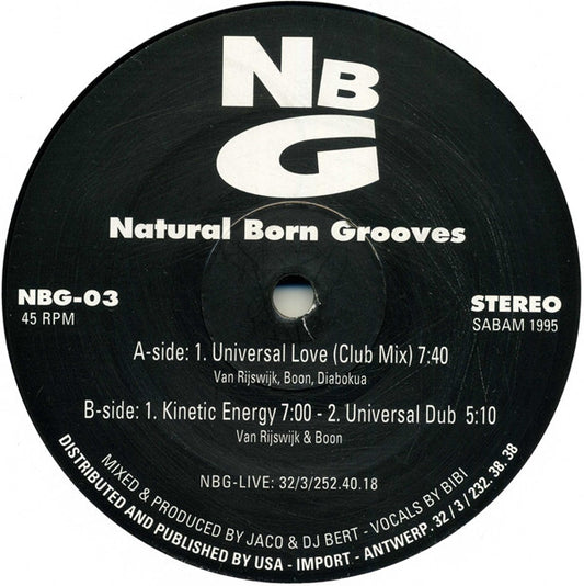 Natural Born Grooves : Universal Love (12")