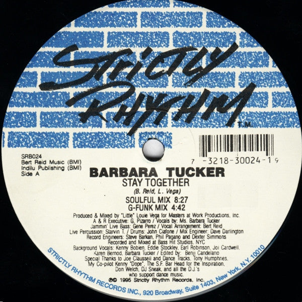 Barbara Tucker : Stay Together (2x12")