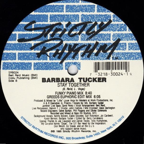 Barbara Tucker : Stay Together (2x12")