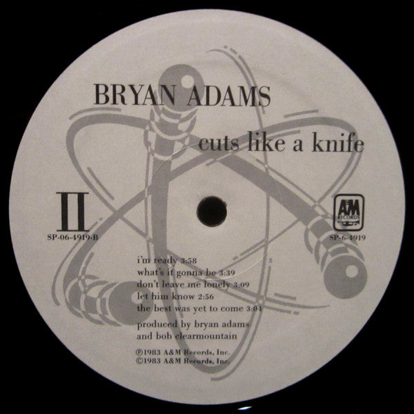 Bryan Adams : Cuts Like A Knife (LP, Album, Ele)