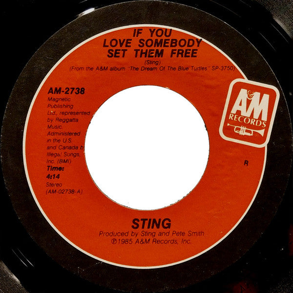 Sting : If You Love Somebody Set Them Free (7", Single, Styrene, R =)