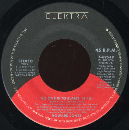 Howard Jones : No One Is To Blame (7", Single, Spe)