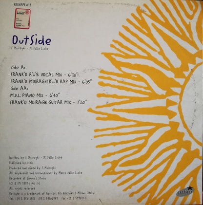 Frank 'O Moiraghi : Outside (12")