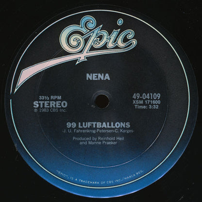 Nena : 99 Red Balloons / 99 Luftballons (12", Single, Car)