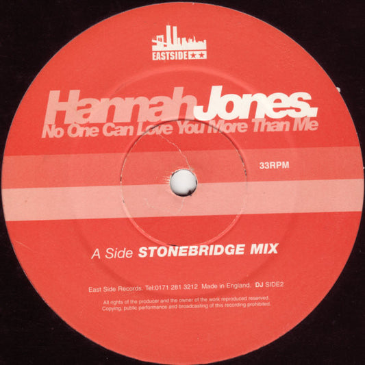 Hannah Jones : No One Can Love You More Than Me (12")