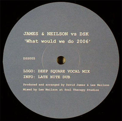 David James & Lee Neilson vs. DSK : What Would We Do 2006 (12")