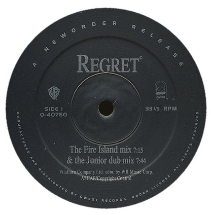 NewOrder* : Regret (12")