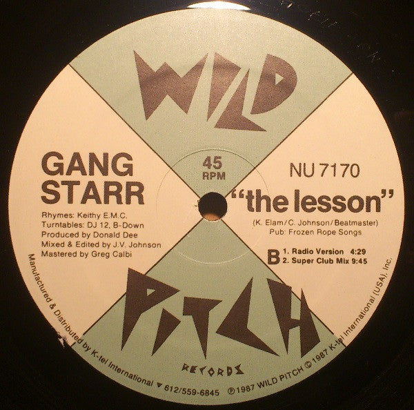 Gang Starr : The Lesson (12", RE)