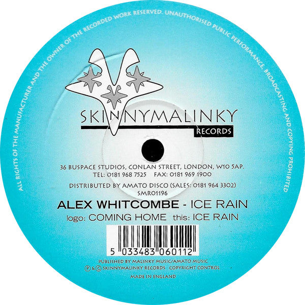 Alex Whitcombe : Ice Rain (12")