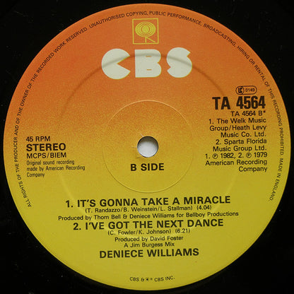 Deniece Williams : Black Butterfly (12")