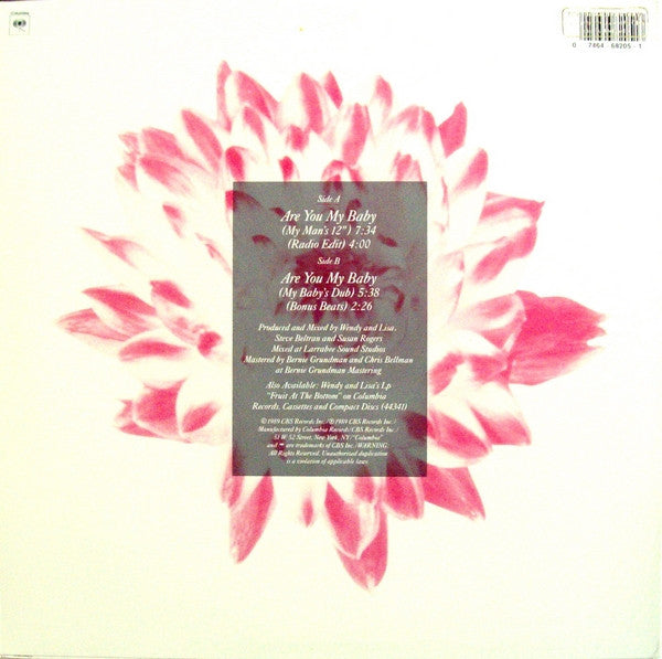 Wendy & Lisa : Are You My Baby (12" Mixes) (12")