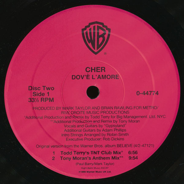 Cher : All Or Nothing / Dov'é L'Amore (2x12")