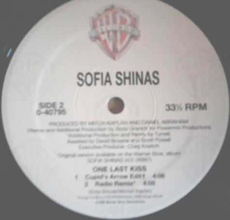 Sofia Shinas : One Last Kiss (12")