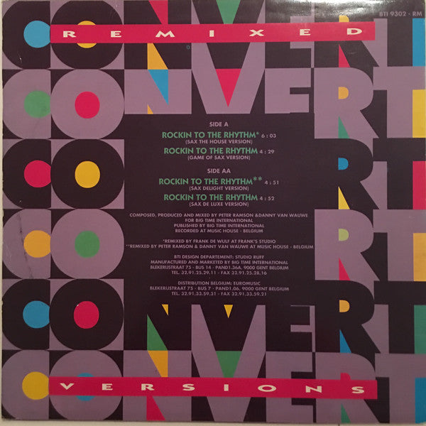 Convert : Rockin To The Rhythm (Remixed Versions) (12")