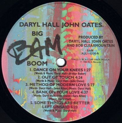 Daryl Hall John Oates* : Big Bam Boom (LP, Album, RE, RP, Ind)