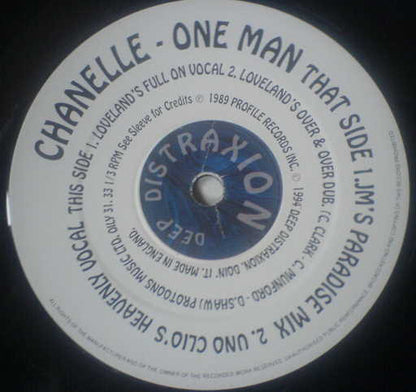 Chanelle : One Man (12")