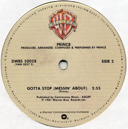 Prince : Let's Work (12", Single, ARC)