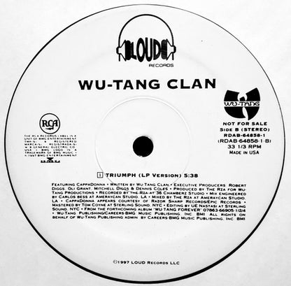 Wu-Tang Clan : Triumph (12", Promo)
