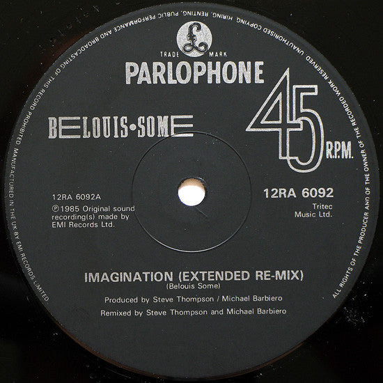 Belouis Some : Imagination (Extended Remix) (12", Ltd)