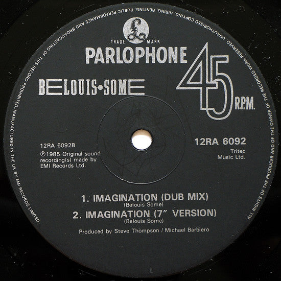 Belouis Some : Imagination (Extended Remix) (12", Ltd)