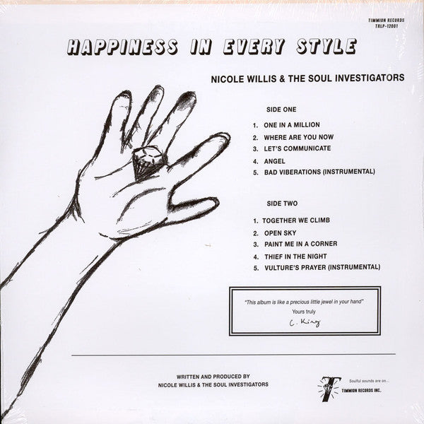 Nicole Willis & The Soul Investigators : Happiness In Every Style (LP, Album)