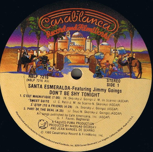 Santa Esmeralda Featuring Jimmy Goings : Don't Be Shy Tonight (LP, Album, Gol)