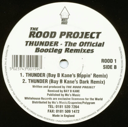 The Rood Project : Thunder - The Official Bootleg Remixes (12")