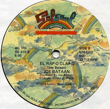 Joe Bataan : Rap-O Clap-O (12", Single, Gol)