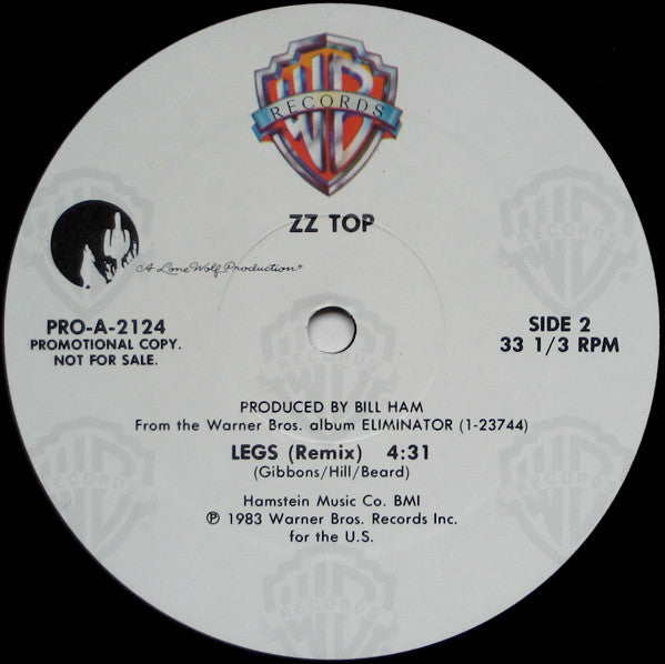 ZZ Top : Legs (12", Promo)