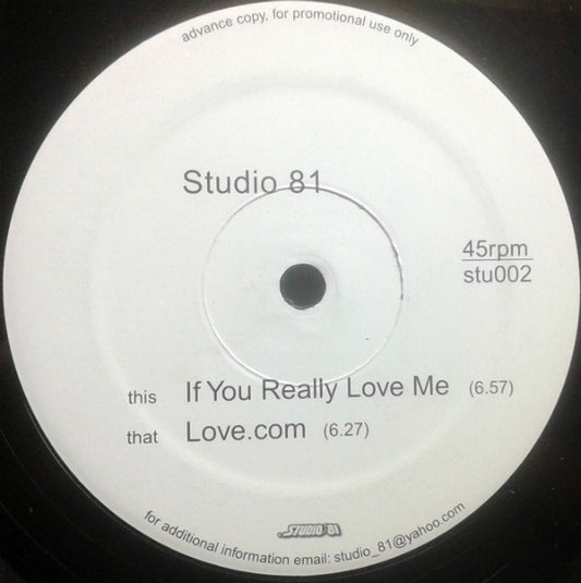 Paul Jacobs : If You Really Love Me / Love.com (12", Advance, Promo)