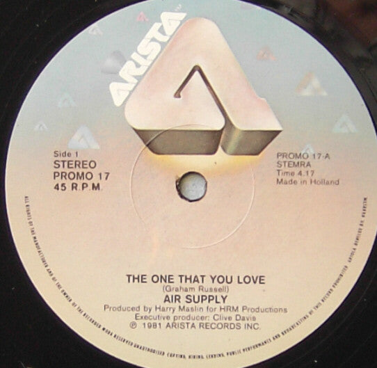 Air Supply : The One That You Love (12", Promo)