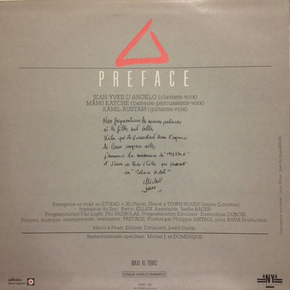 Preface : Palace Hôtel (12", Maxi, Promo)