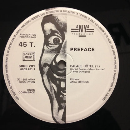 Preface : Palace Hôtel (12", Maxi, Promo)