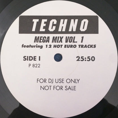 Unknown Artist : Techno Mega Mix Vol. 1 (12", Mixed, Unofficial)