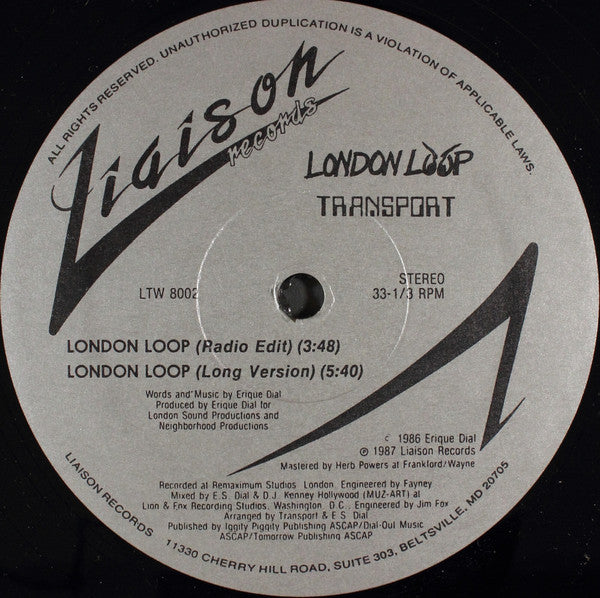 Transport (8) : London Loop (12")