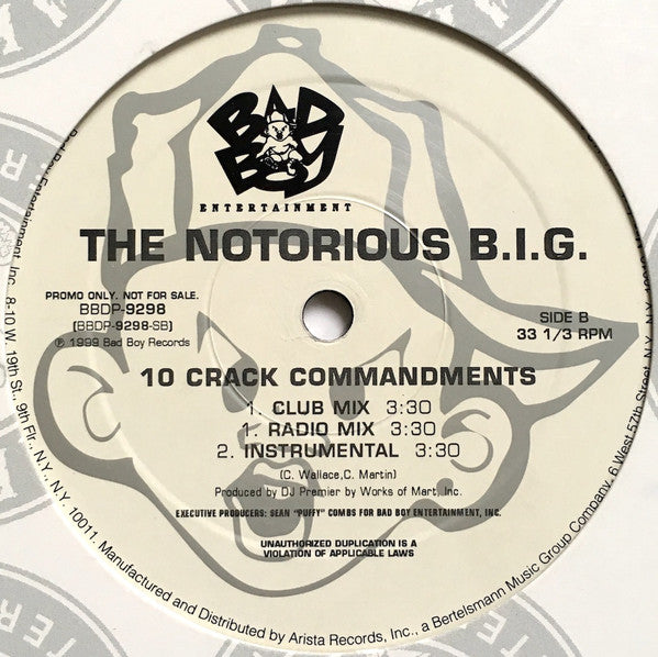 The Notorious B.I.G.* : Who Shot Ya / 10 Crack Commandments (12", Promo)