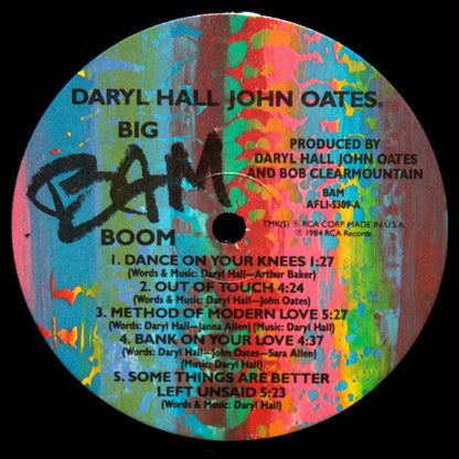 Daryl Hall & John Oates : Big Bam Boom (LP, Album, Ind)