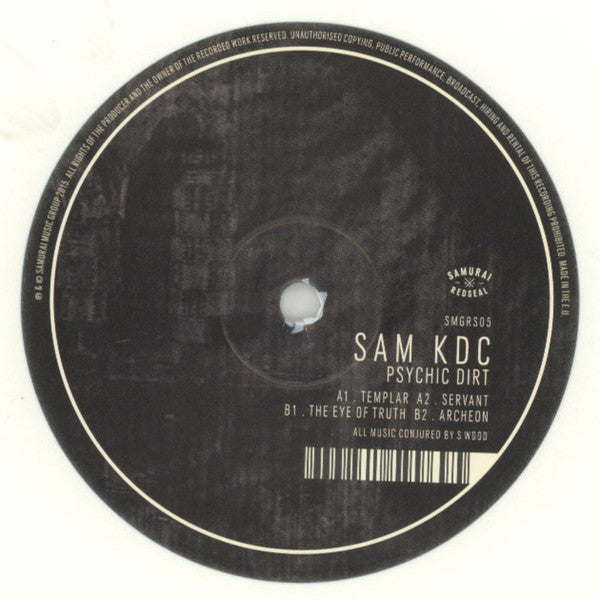 Sam KDC : Psychic Dirt EP (12", EP, Whi)