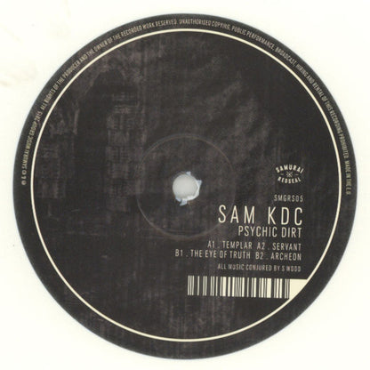 Sam KDC : Psychic Dirt EP (12", EP, Whi)