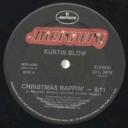 Kurtis Blow : Christmas Rappin' (12", RE)
