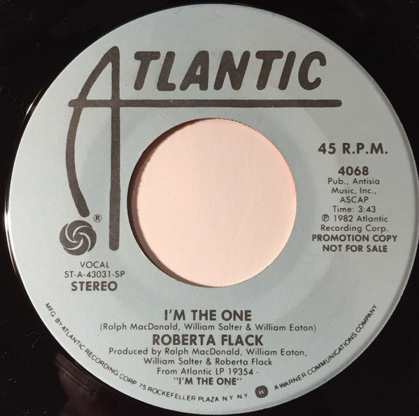 Roberta Flack : I'm The One (7", Single, Mono, Promo)