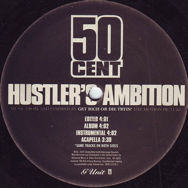 50 Cent : Hustler's Ambition (12")
